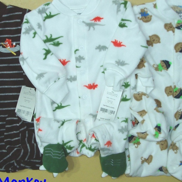 Fleece Sleep Play Blanket Sleeper Footed Baby Boys - Picture 4 of 9